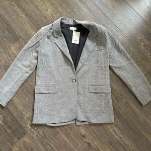 NWT Women’s Bohme Oversized Loose Fit Gray Blazer Size Small